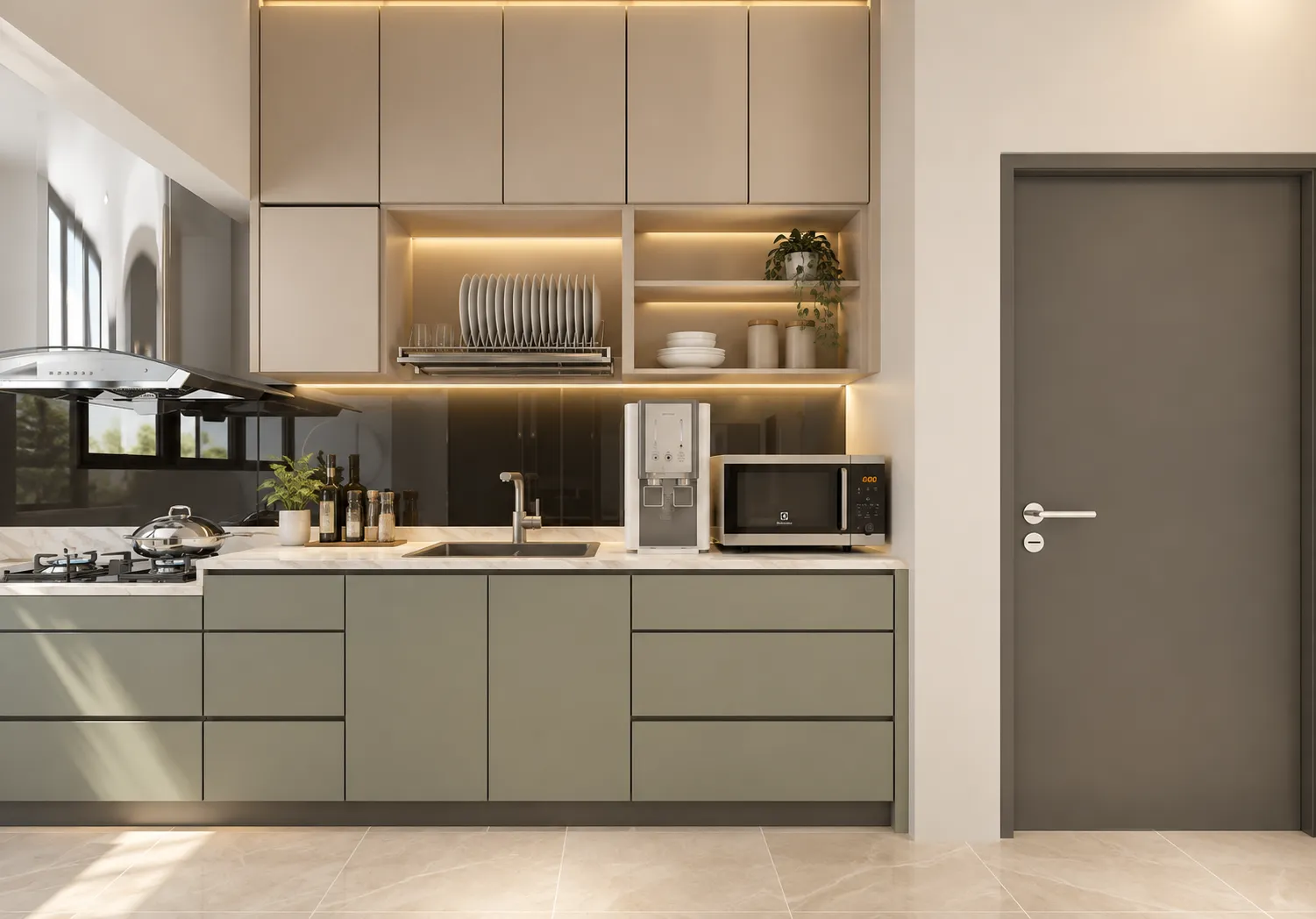 Contemporary kitchen cabinetry
