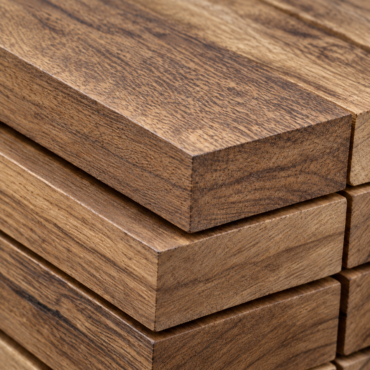 Illustrative Balau timber boards