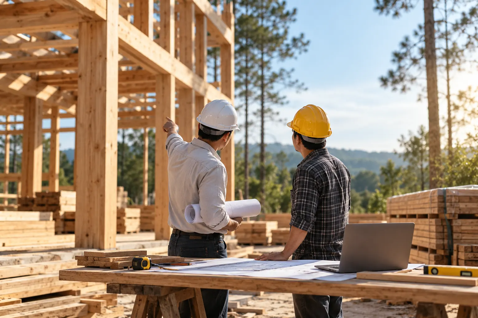 Project timber application materials